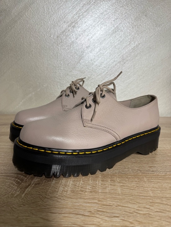 Other - Dr.Martens 1461 Quad ll Platform Shoes Men’s 12M Vintage Taupe Pisa Leather
